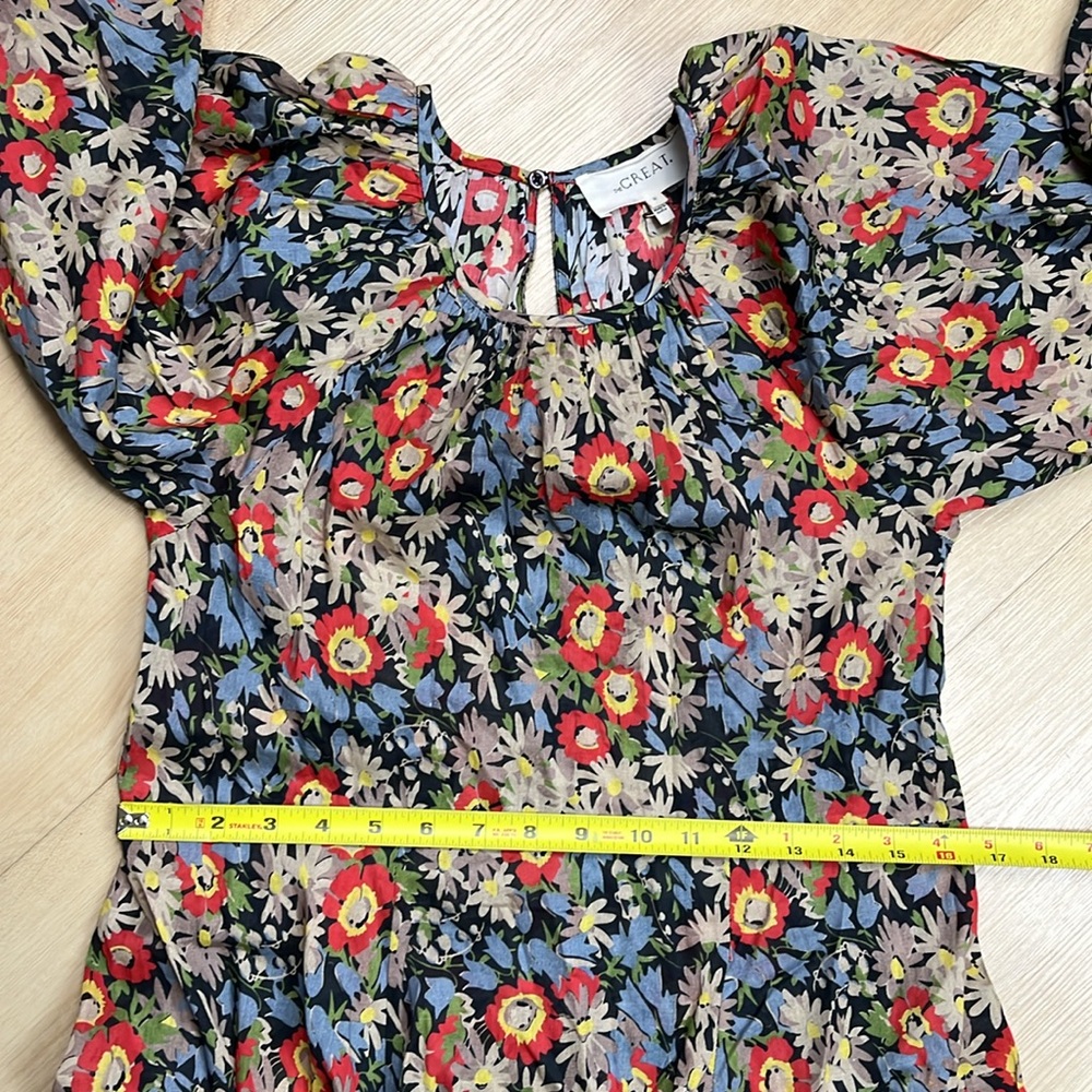 THE GREAT clover dress in twilight floral, SIZE 0 - Picture 9 of 11